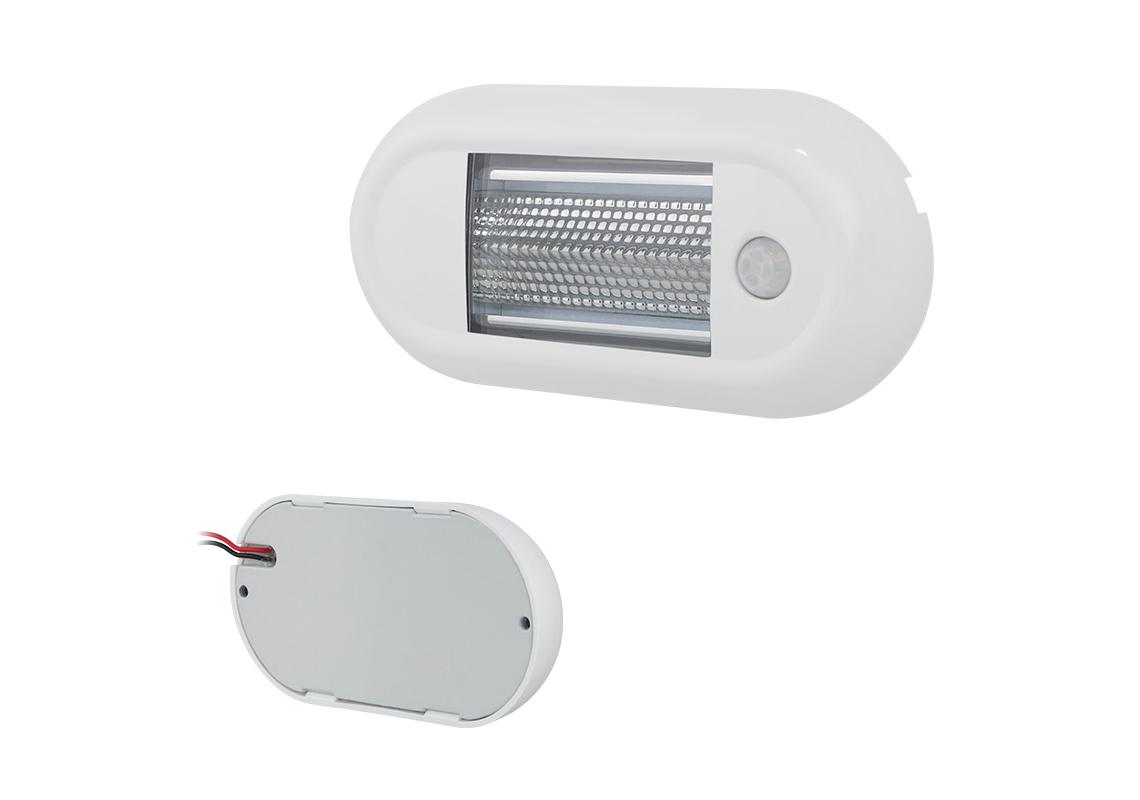 ULTRA-SLIM OVAL LED CEILING LIGHT WITH INFRARED SWITCH 10-30V